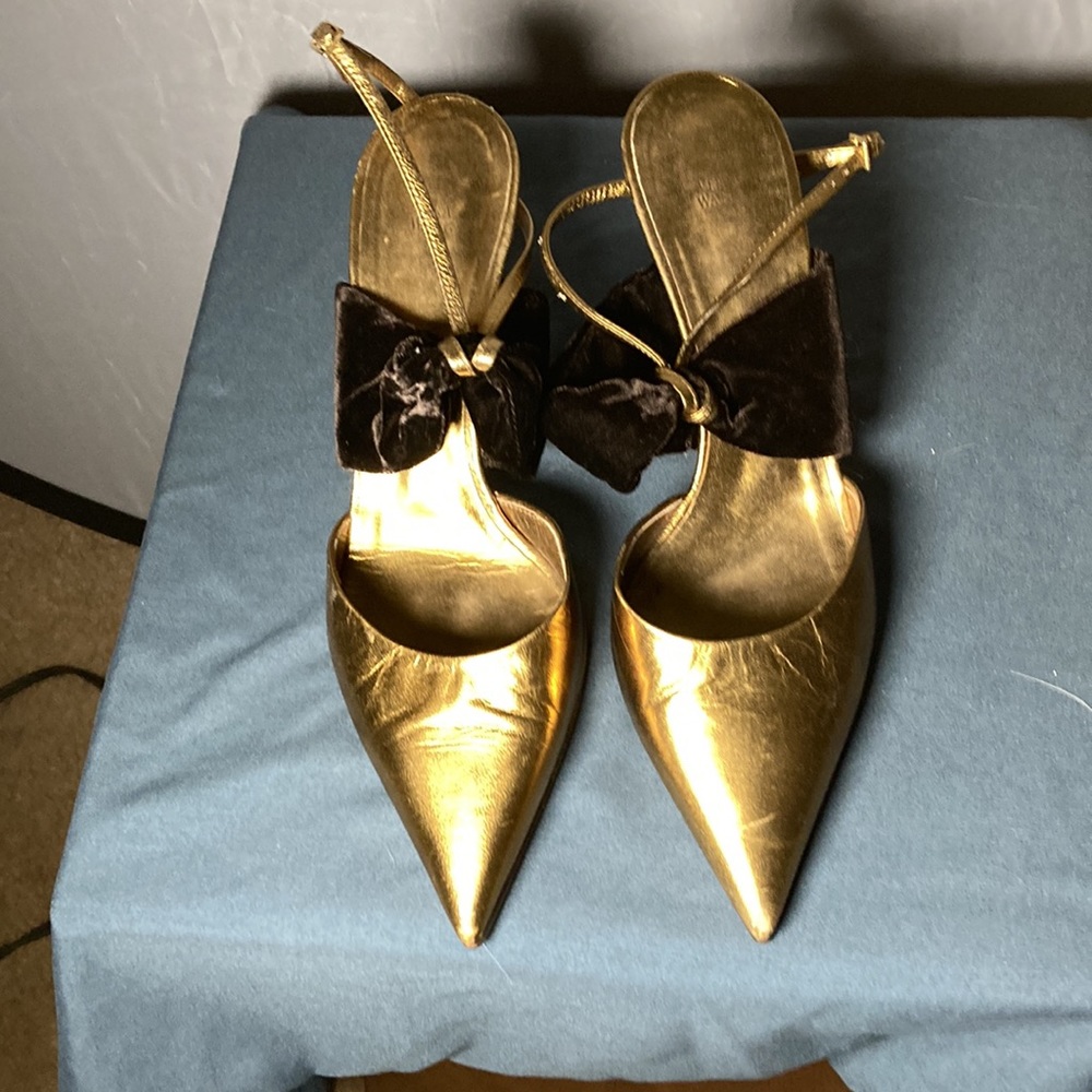 Gold Vera Wang Heels